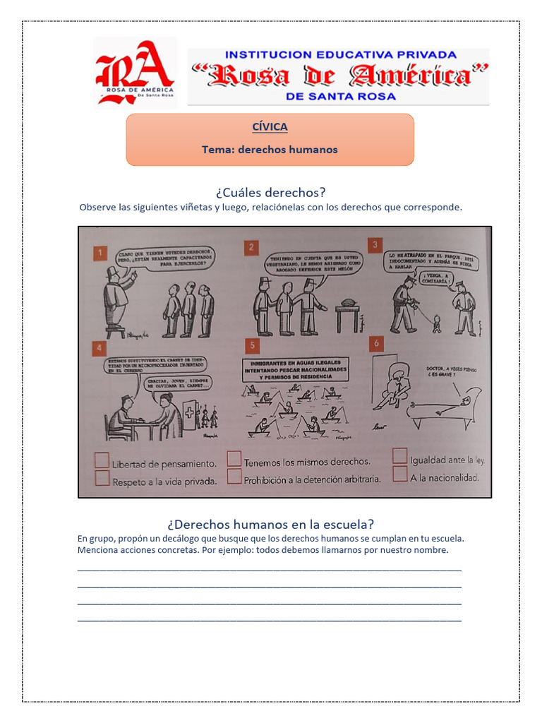 Derechos Humanos en la Escuela | PDF