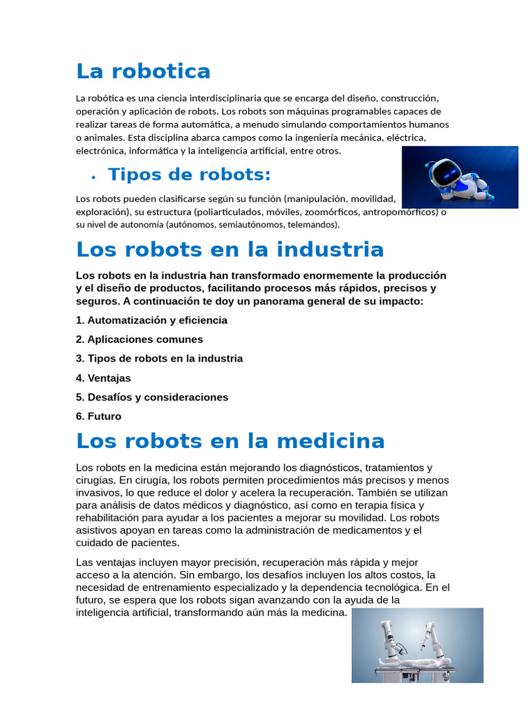 Introducción a la Robótica y Ley de Ohm | PDF | Robot | Robótica