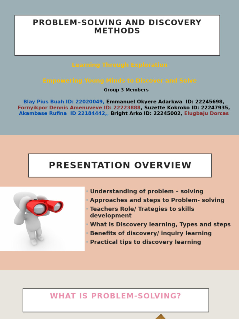 Problem-Solving and Discovery Learning | PDF | Learning | Critical Thinking