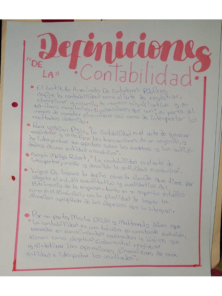 Definición de Contabilidad | PDF