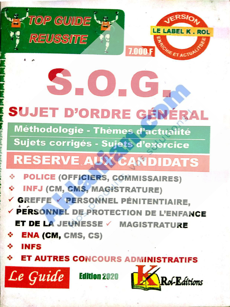 Nouveau SOG 2021 | PDF