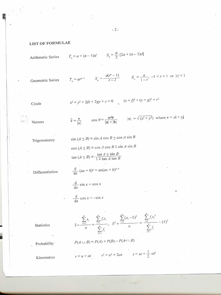 Add Math 2015 Paper 1 | PDF