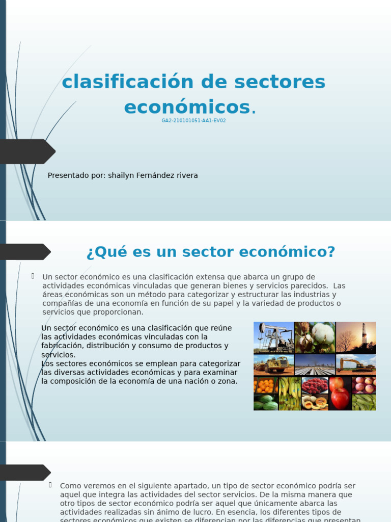 clasificación de sectores económicos | PDF | Economias | Sector ...