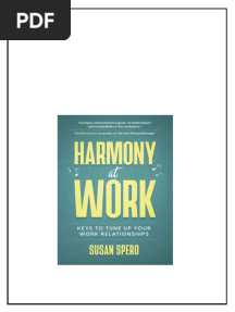 Harmony At Work Keys To Tune Up Your Work Relationships Susan Spero pdf download