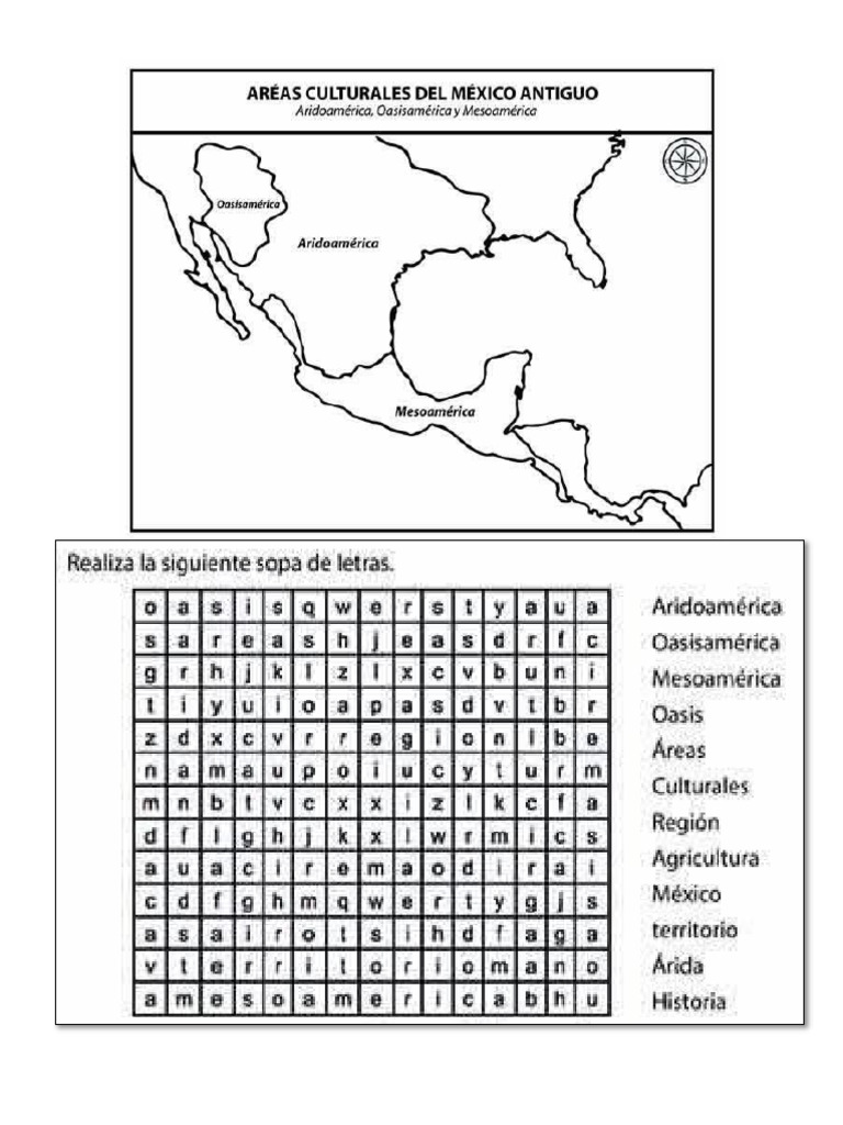Aridoamerica, Oasisamerica y Mesoamerica | PDF