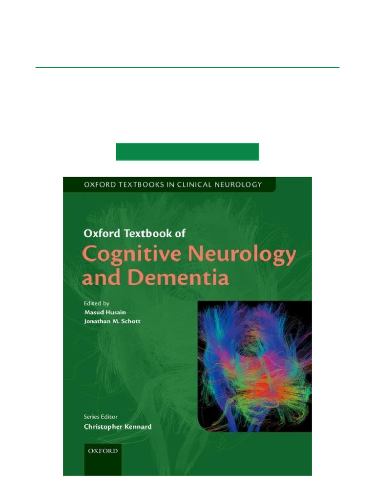 Top Ranking Oxford Textbook of Cognitive Neurology and Dementia 1st ...