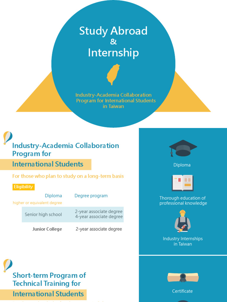 Taiwan Industry-Academia Programs for Internationals | PDF ...