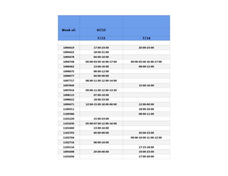 Weekend Confirmation 0715-0716 | PDF