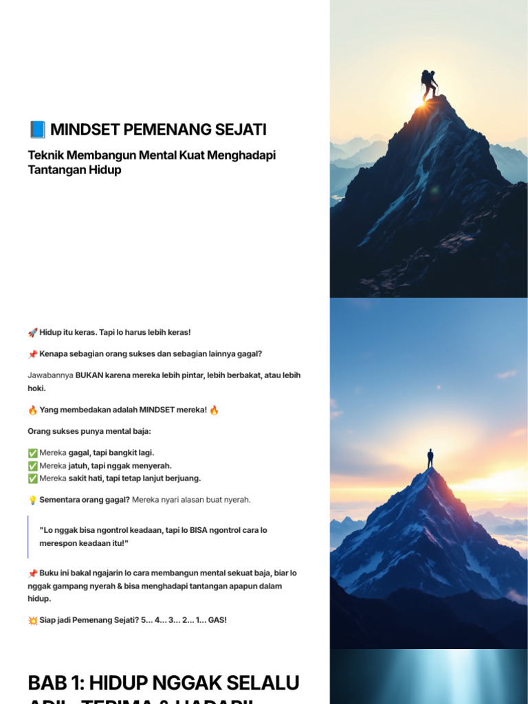 Membangun Mental Pemenang Sejati | PDF