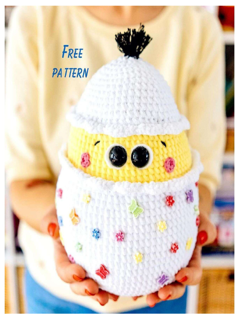 Crochet Big Easter Egg Free PDF Pattern 1 PDF