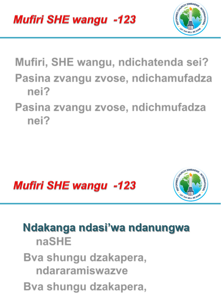 Mufiri She Wangu 123 | PDF