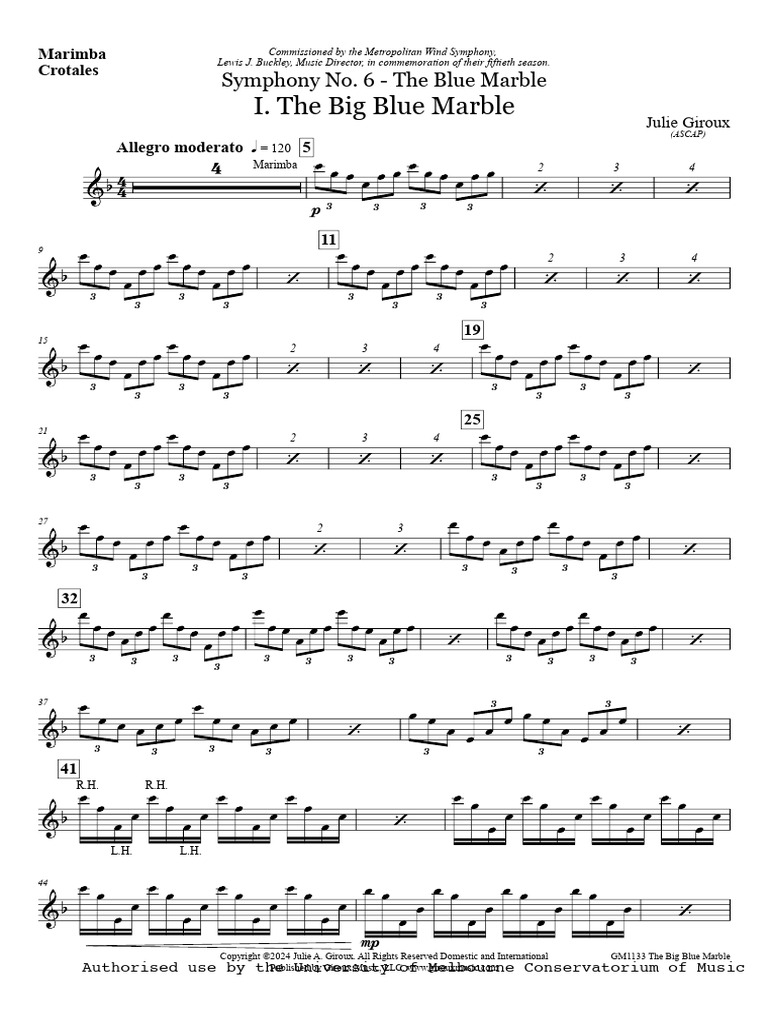 Symphony No. 6: The Big Blue Marble | PDF