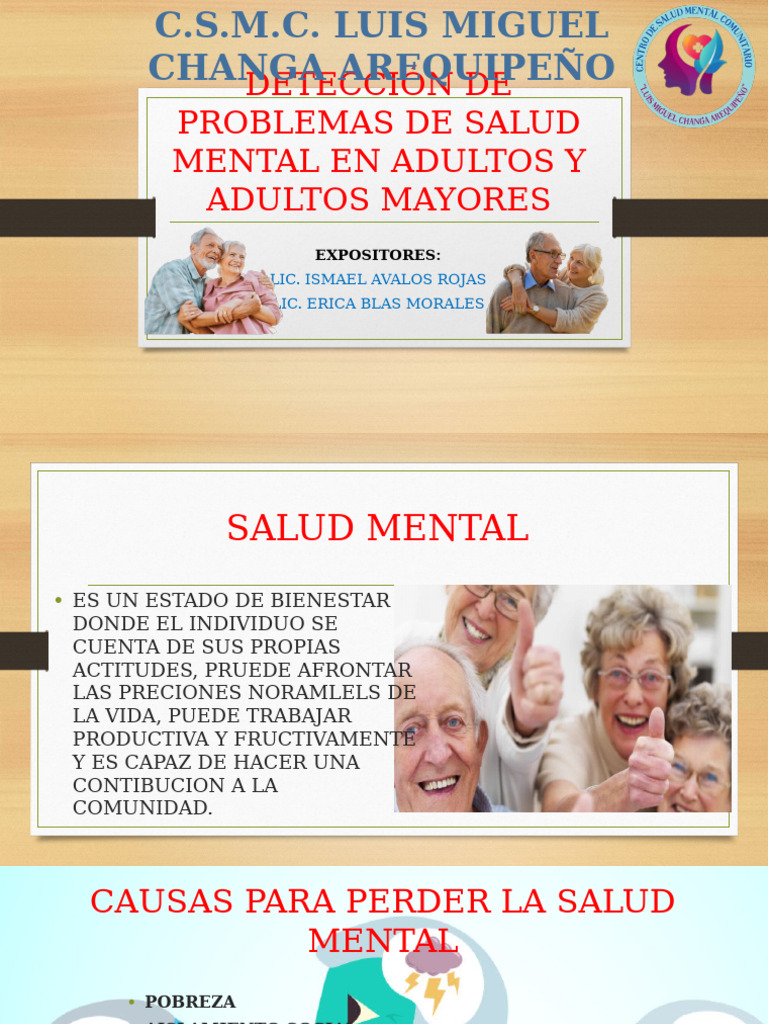 Detección de Problemas de Salud Mental en Adultos | PDF
