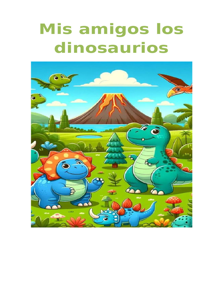 Amigos de los Dinosaurios: Aprendizaje Infantil | PDF | Aprendizaje ...