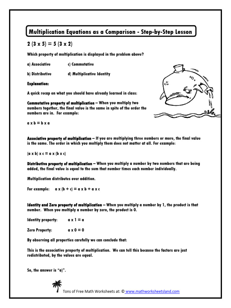 Properties of Multiplication Explained | PDF | Multiplication ...