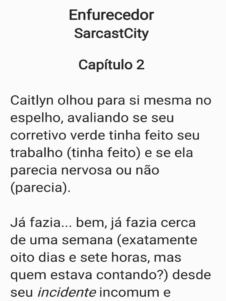 Enfurecedor - Fanfic Cap 2 | PDF