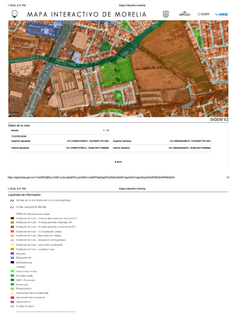 Mapa Interactivo de Morelia en Línea | PDF