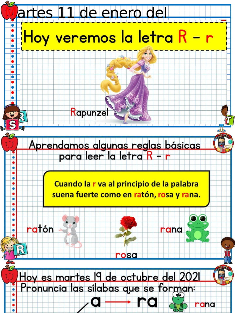 CUADERNO PARA REPASAR LAS SILABAS DIRECTAS R RR - Parte1 | PDF