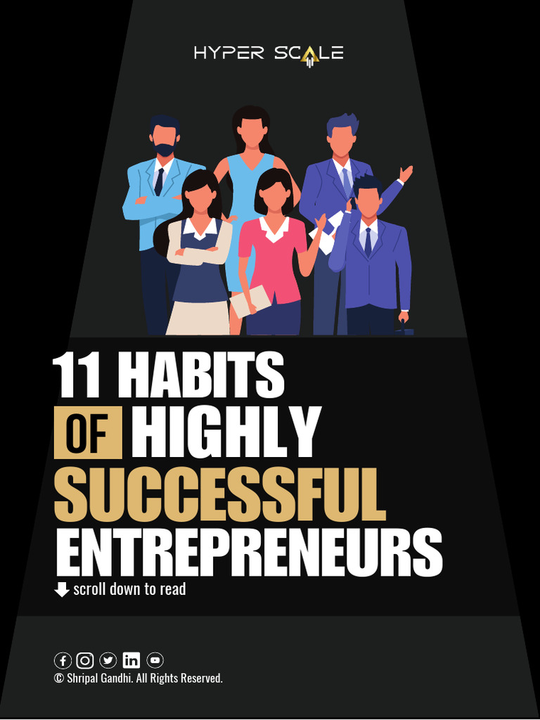 11 Habits Of Highly Successful Entrepreneurs Pdf