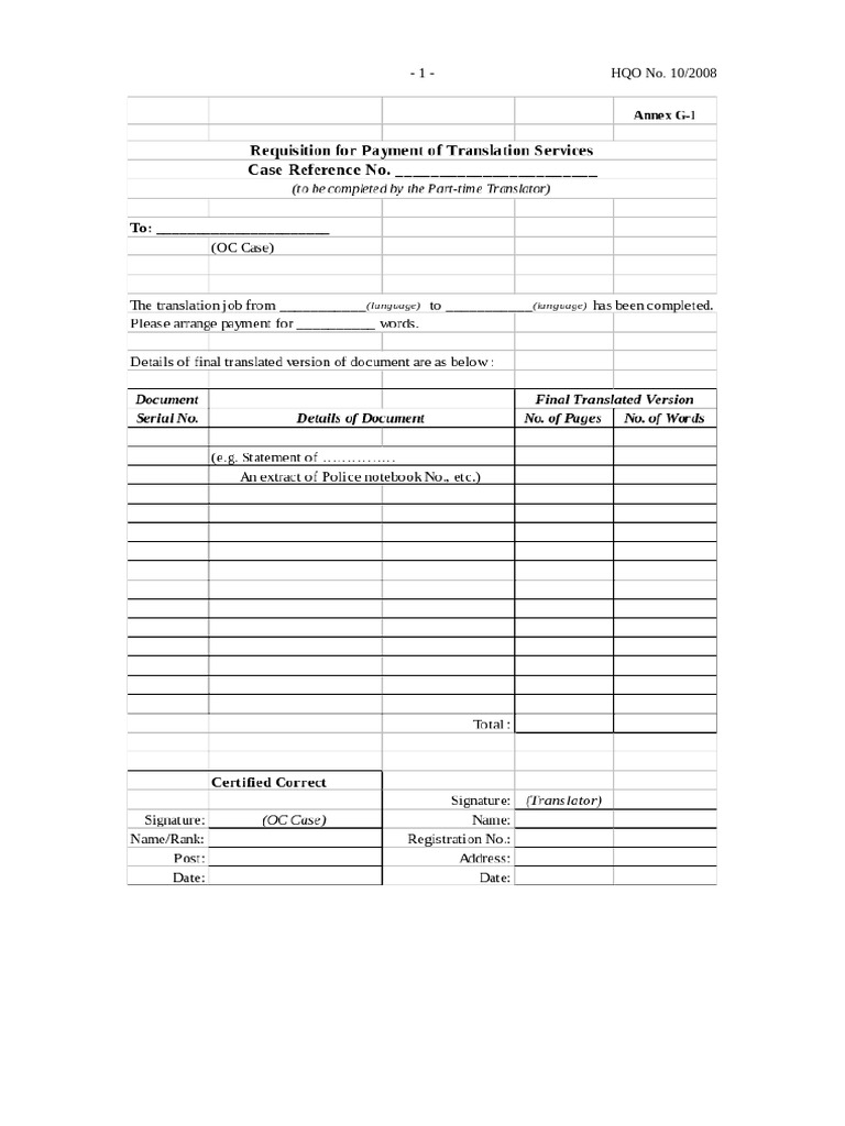 Annex G1 | PDF