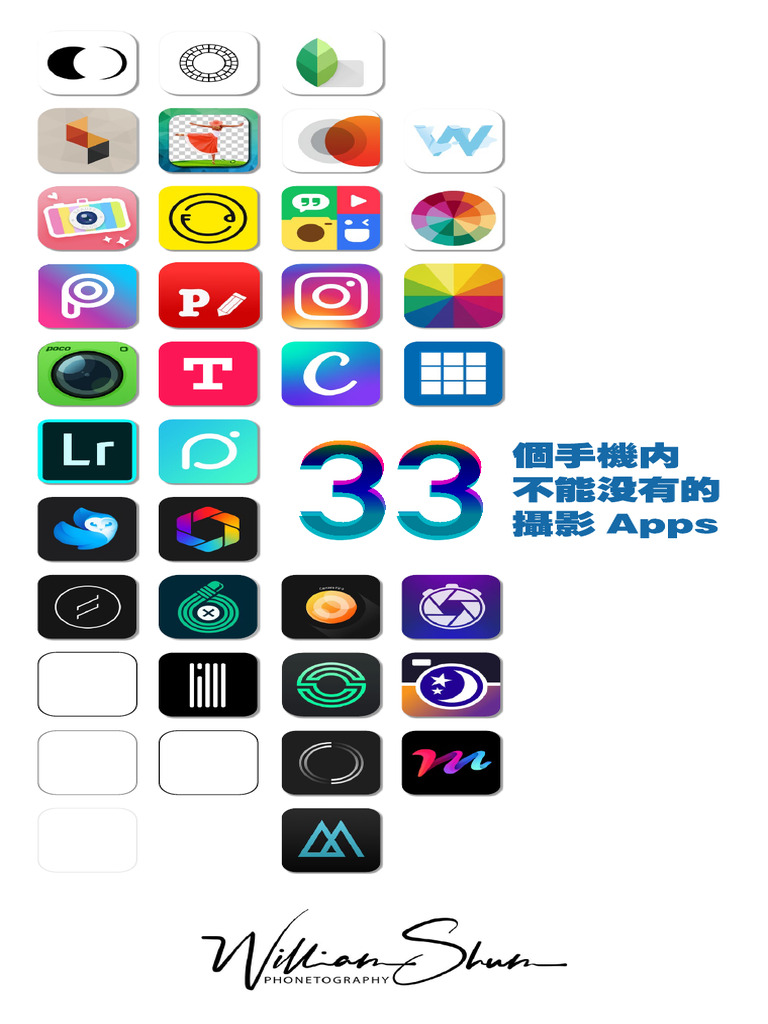 33個手機不能沒有的攝影Apps | PDF