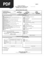 DepEd School Form 6 Leave Application | PDF | Government