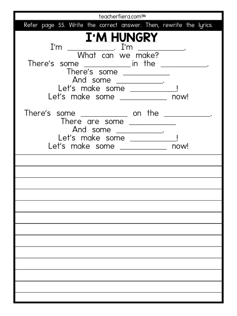 6 Food Please Worksheets | PDF