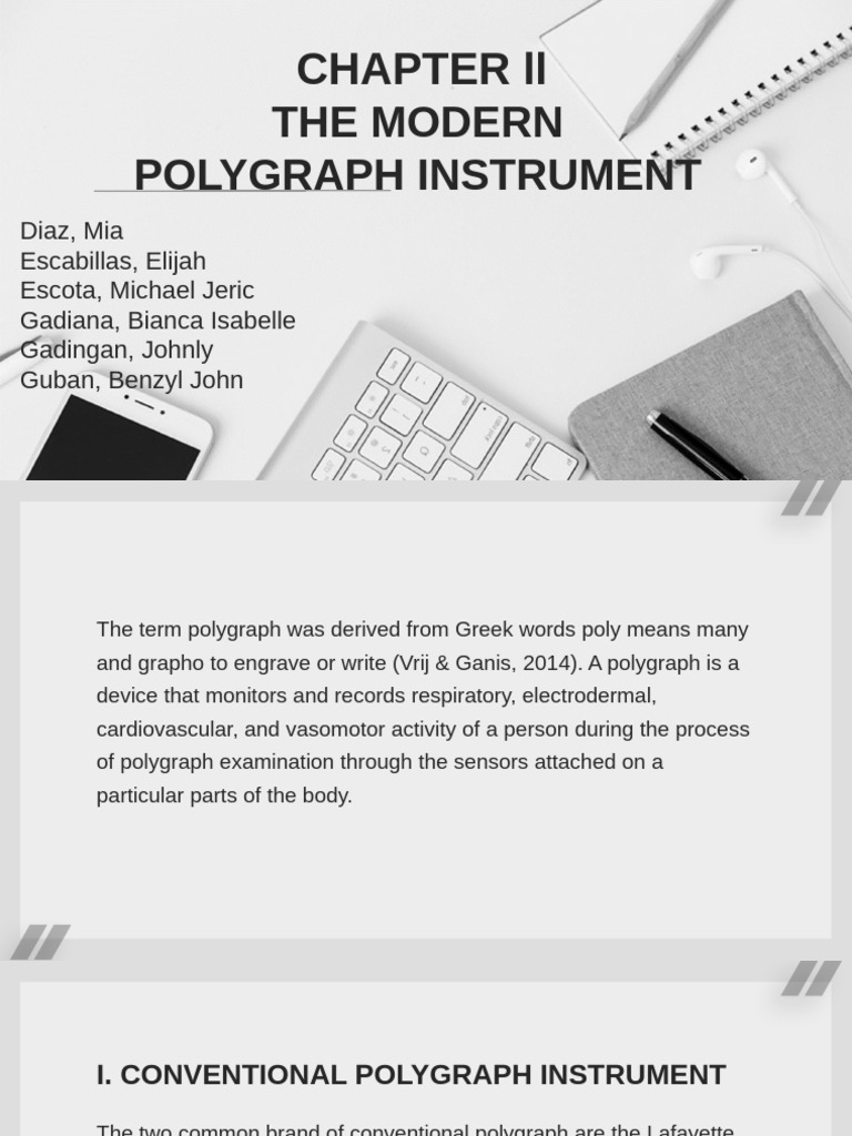 Modern Polygraph Instrument Overview | PDF