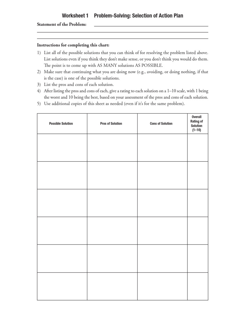 Worksheets Adhd | PDF | Thought | Cognition