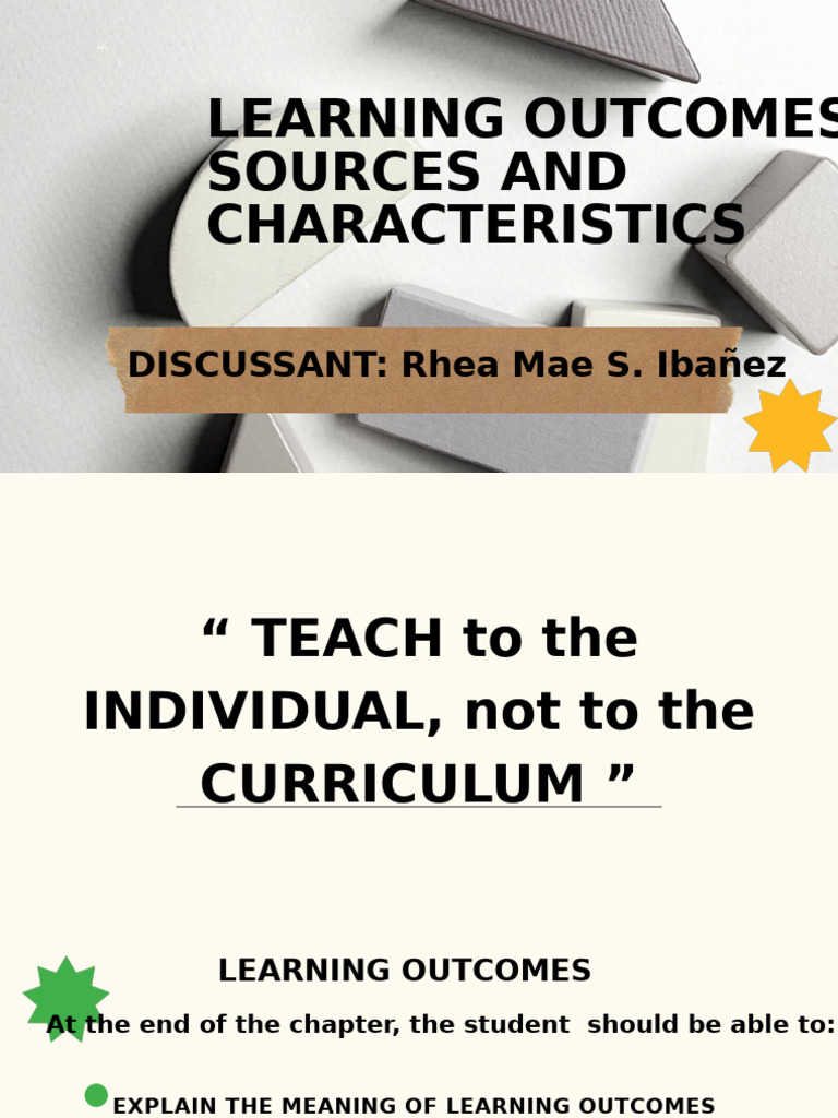Understanding Learning Outcomes in Education | PDF | Learning | Curriculum