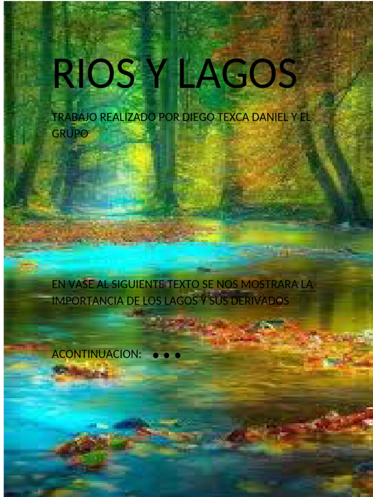 Rios y Lagos Fisica | PDF | lago | Agua
