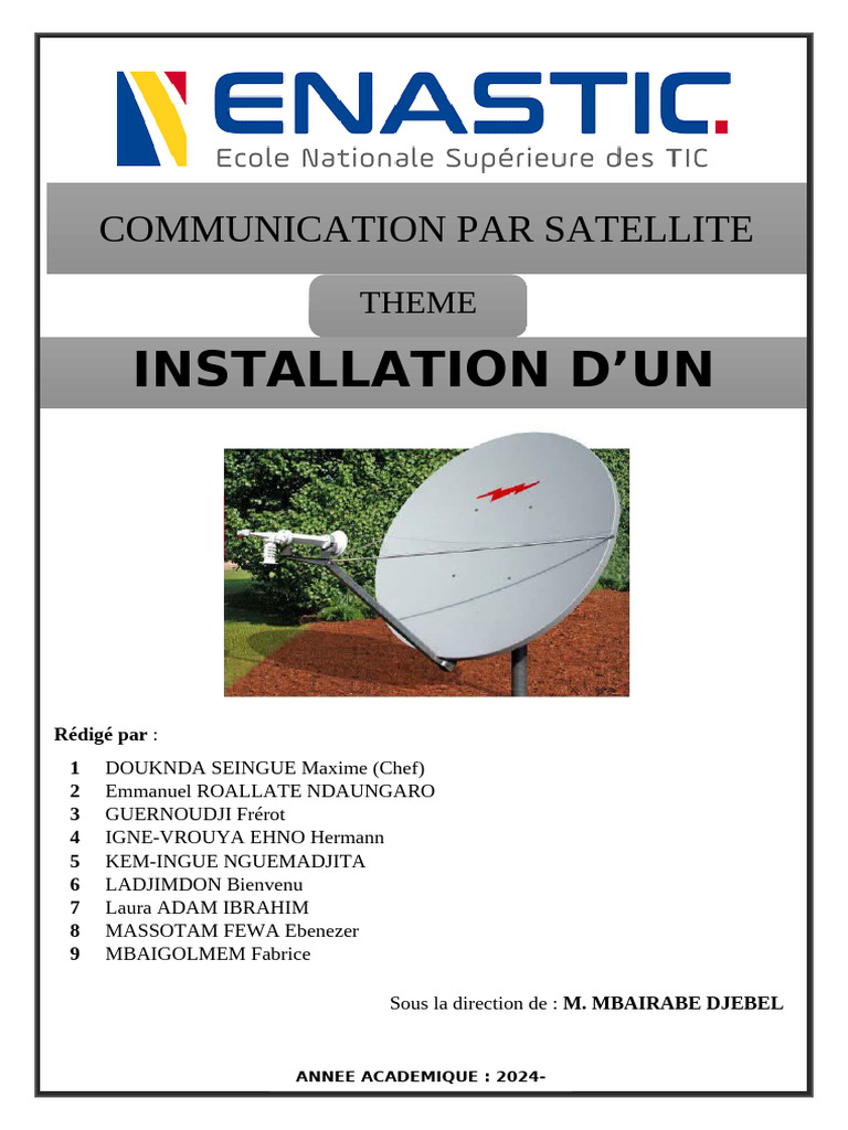 Installation d'un VSAT et Architecture | PDF | Câble coaxial | Antenne ...