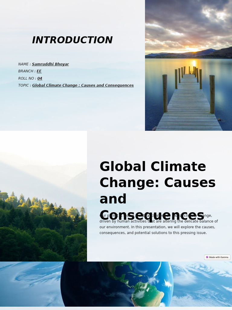 Climate Change: Causes & Effects Explained | PDF | Climate Change ...