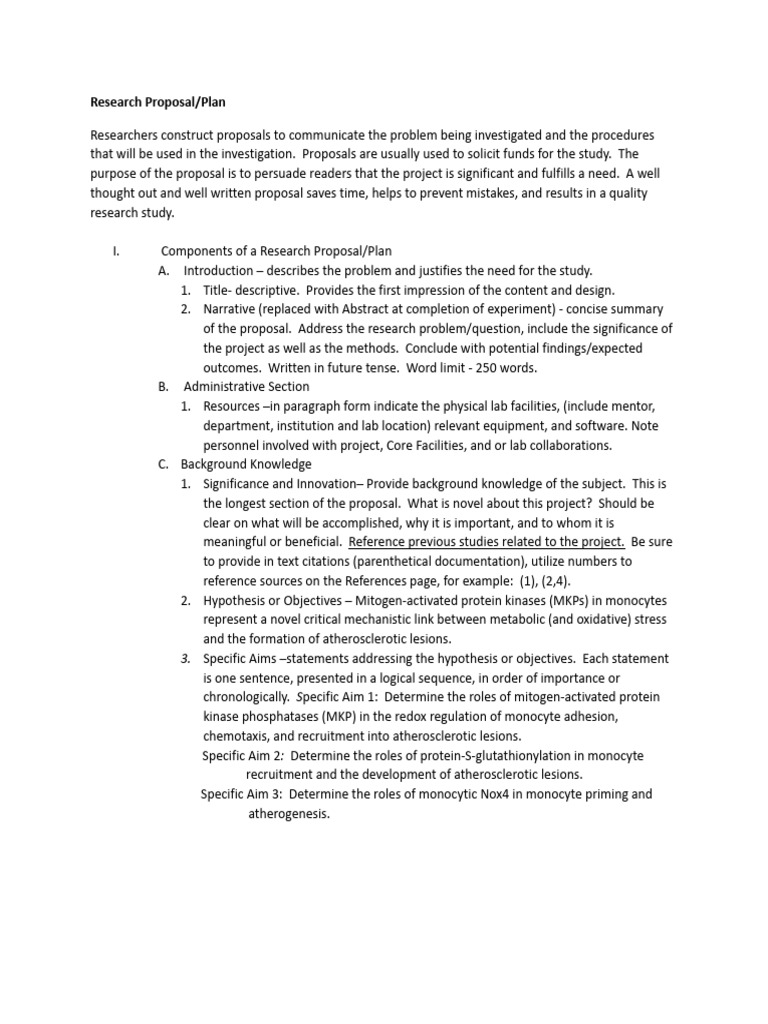 Essential Components of a Research Proposal | PDF | Statistics | Data