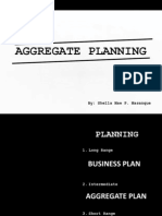 Aggregate Planning: By: Shella Mae P. Masanque