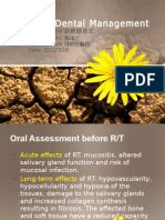 Pre Radiotherapy Dental Management