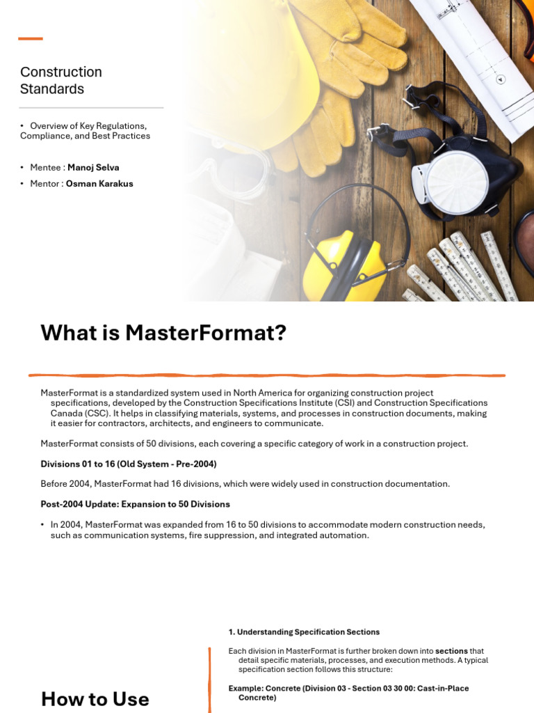 MasterFormat: Construction Standards Guide | PDF | Easement ...