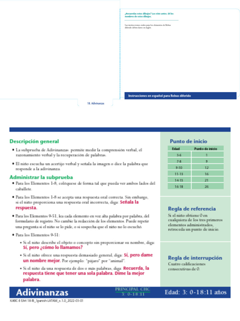 Adivinanzas para Niños de 3 a 18 Años | PDF