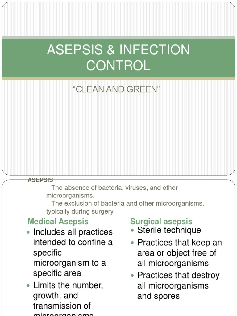 Asepsis & Infection Control | PDF | Infection | Infection Control