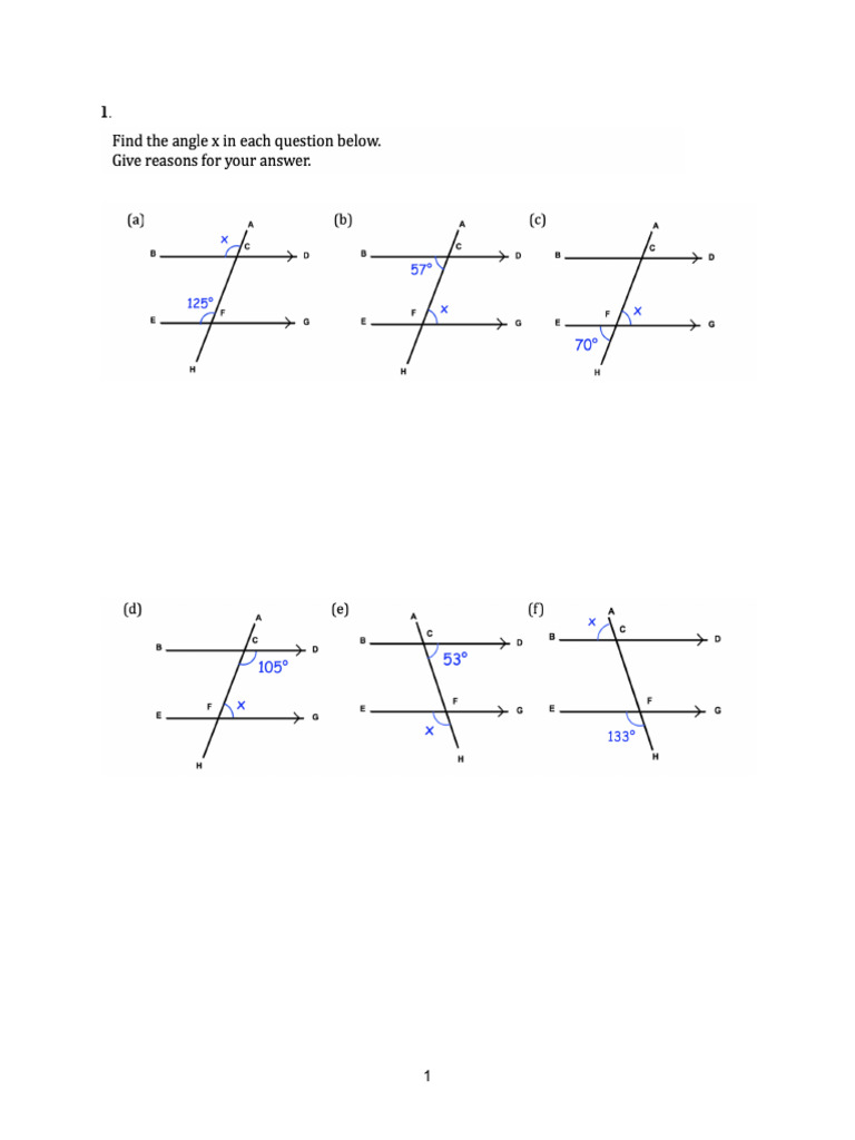 HW 2.8 Geometry - I | PDF