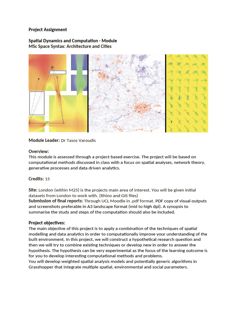 Urban Spatial Network Analysis Project | PDF | Spatial Analysis ...
