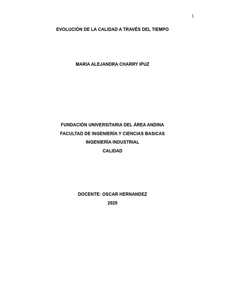 Evolución de La Calidad A Través Del Tiempo | PDF | Calidad (comercial ...