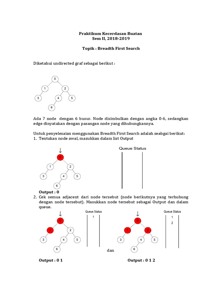 Implementasi Breadth First Search pada Graf | PDF