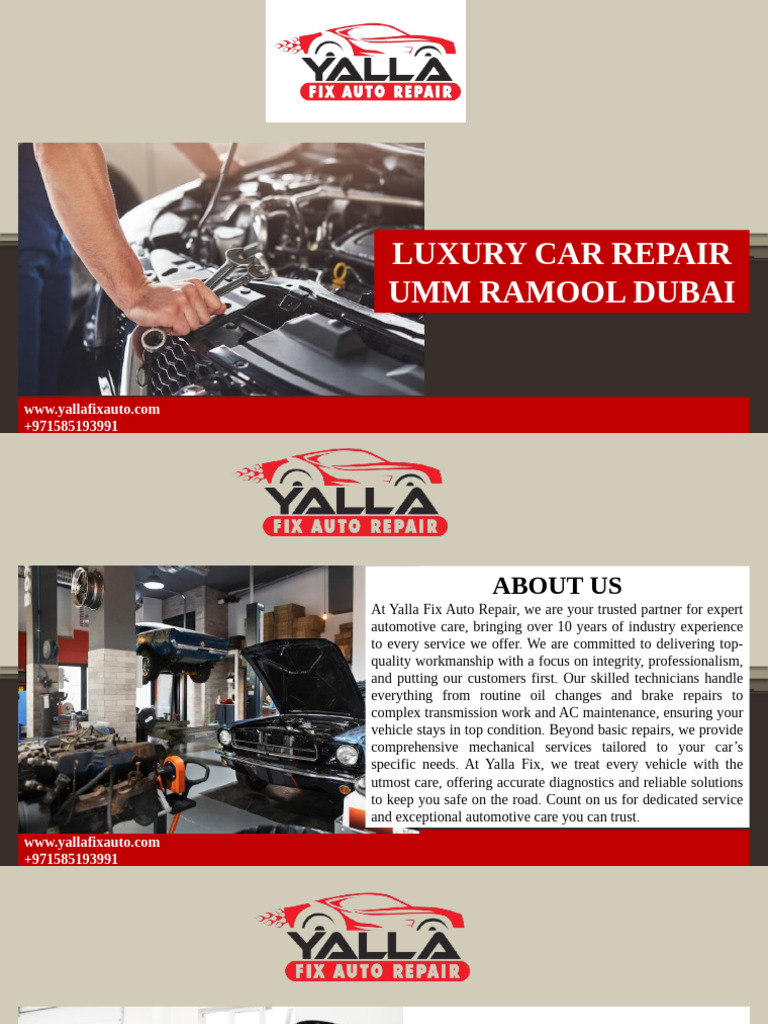 Luxury Car Repair in Umm Ramool | PDF | Auto Mechanic | Car