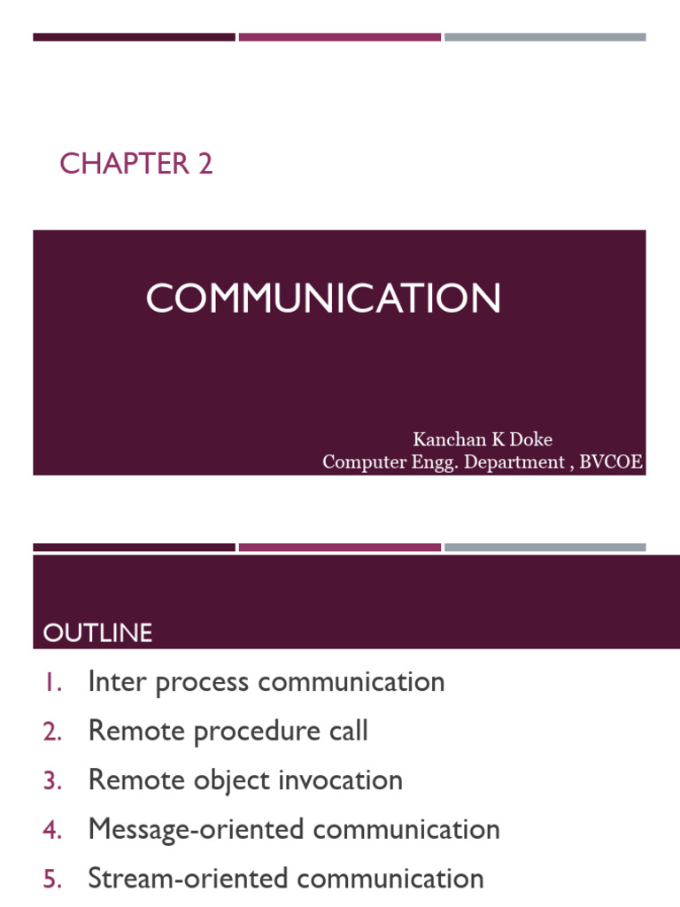 Message-Oriented Communication Overview | PDF | Network Socket ...