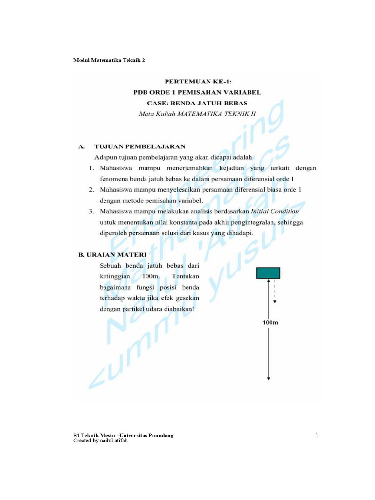 Pertemuan 1. | PDF
