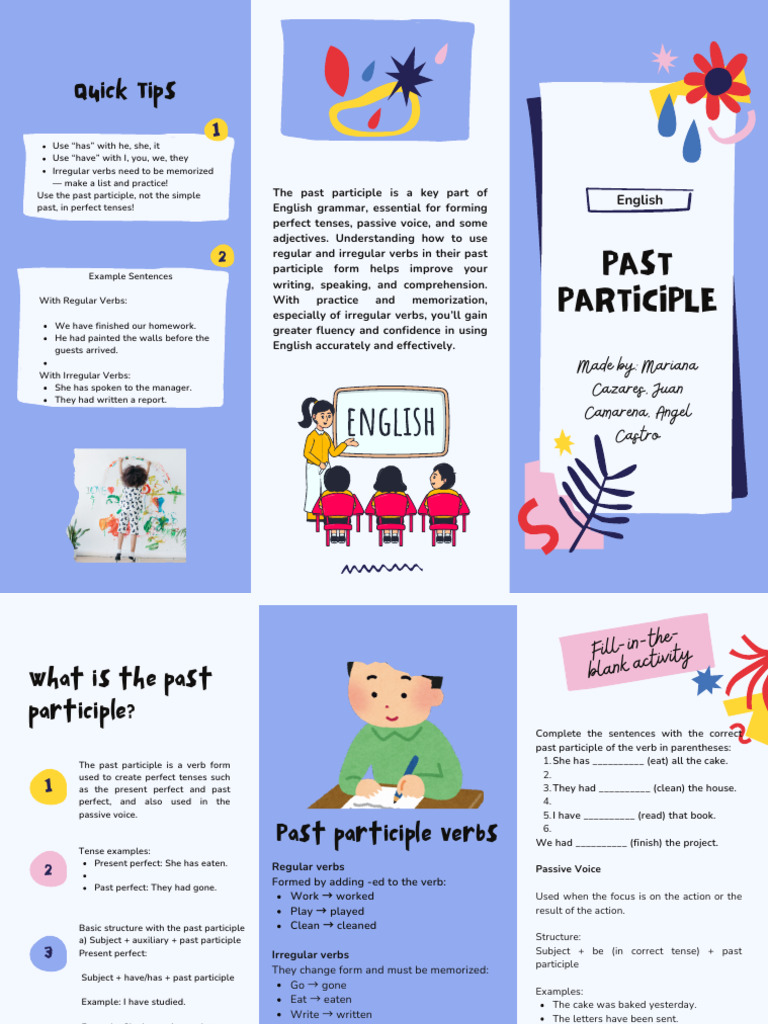 Mastering English Past Participles | PDF | Verb | Perfect (Grammar)