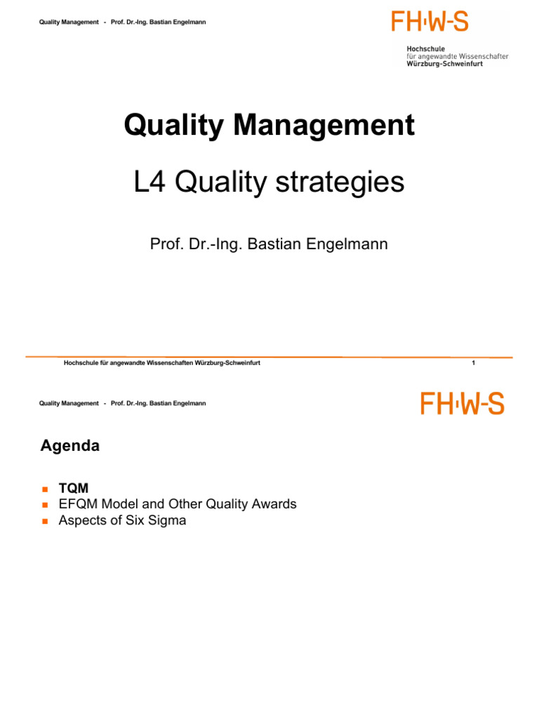 2022SS QM India L4 Quality Strategies (TQM) | PDF | Standard Deviation ...