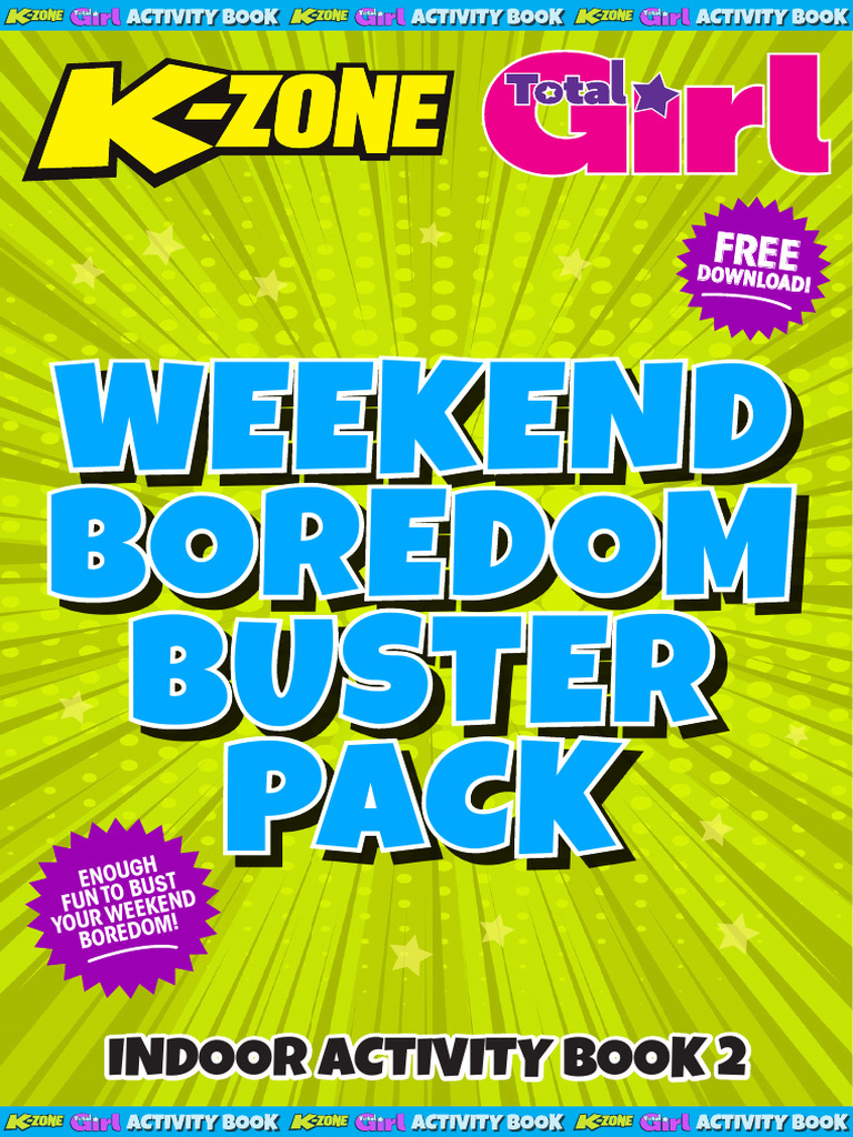 Free Indoor Weekend Activity Pack | PDF