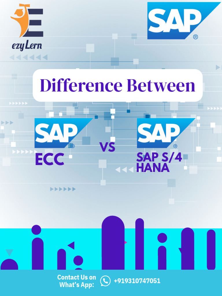 Difference Between Sap Ecc & Sap S - 4 Hana | PDF | Data Management ...